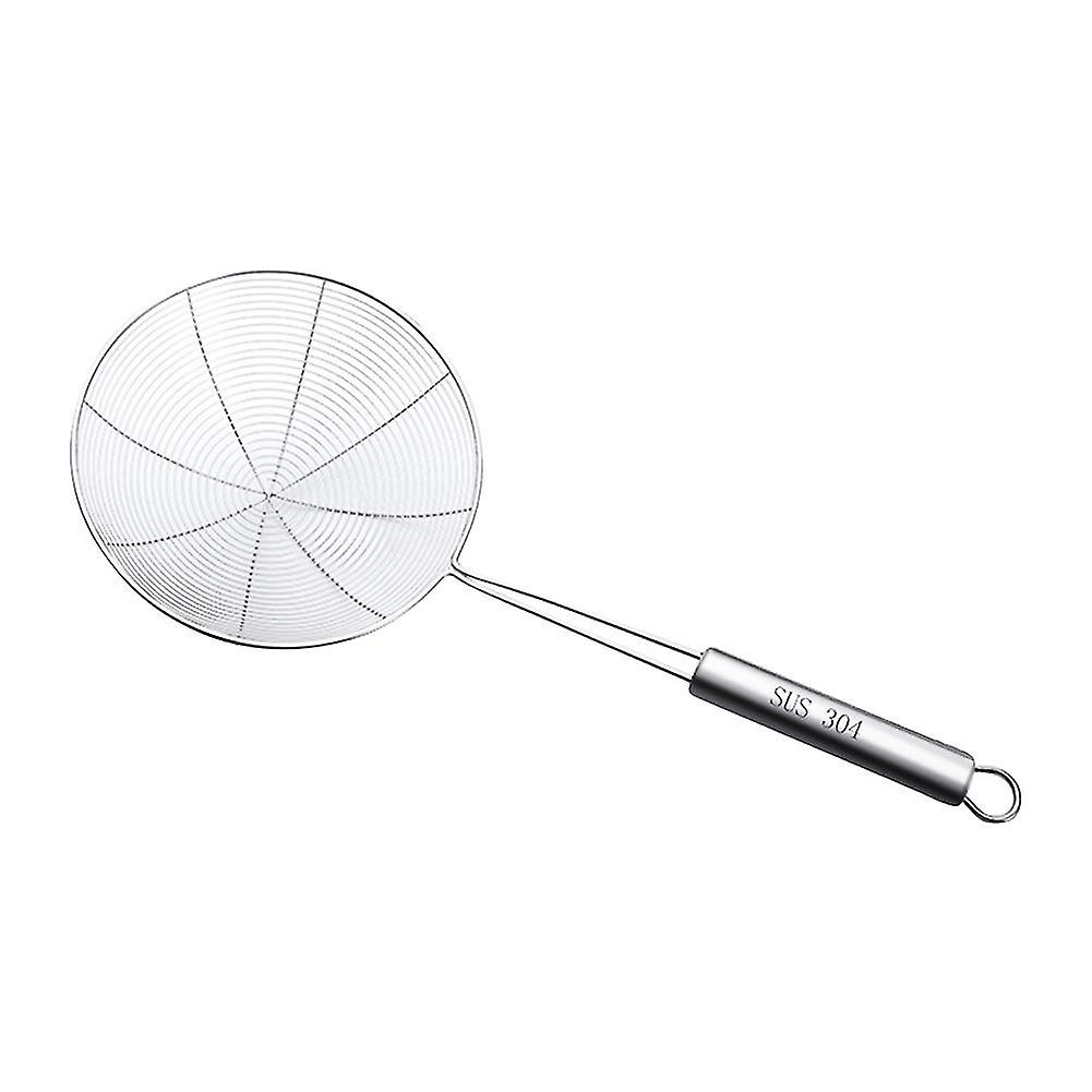 Kitchen Strainer Frying Food Easy Clean Stainless Steel Colander Oil Skimming