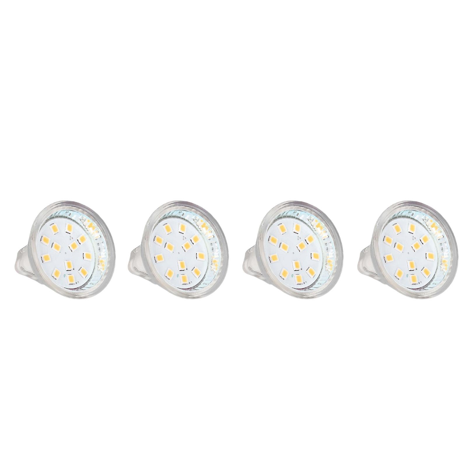 4PCS MR11 12LED Light Bulb 2W 300LM Spot Light Bulb Double Pin Base Landscape Light BulbWarm White 3000K