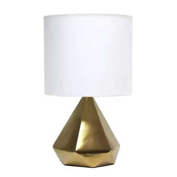 Simple Designs Solid Pyramid Table Lamp