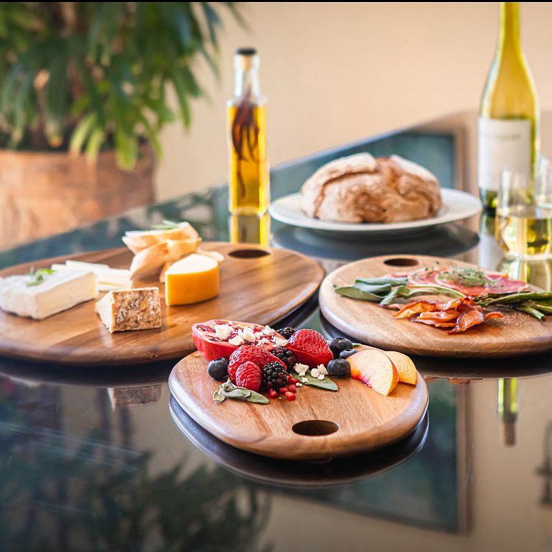 Toscana 3-pc. Pebble Shaped Acacia Serving Board Set