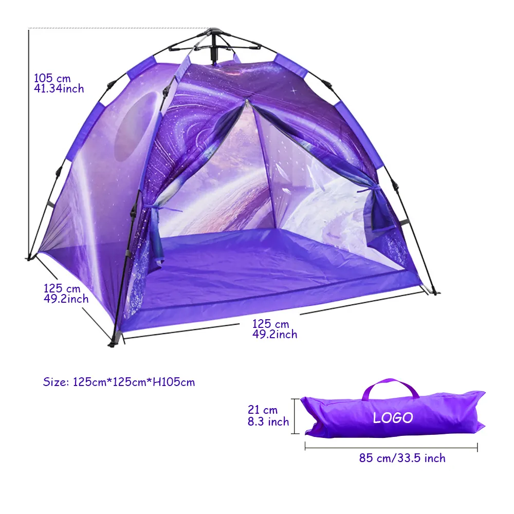 Best Selling Cheap Camping Hiking Kids Bed Tent Play Tent 4 Person Wall Waterproof Camp Kids Tent Carpas