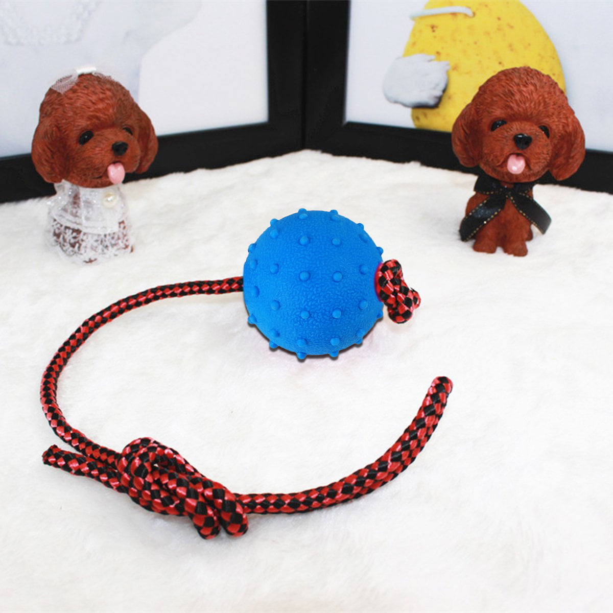 Legendog 3PCS Dog Toys Ball with Rope Interactive Dog Tug Toy Indestructible Dog Fetch Toy for aggressive chewers