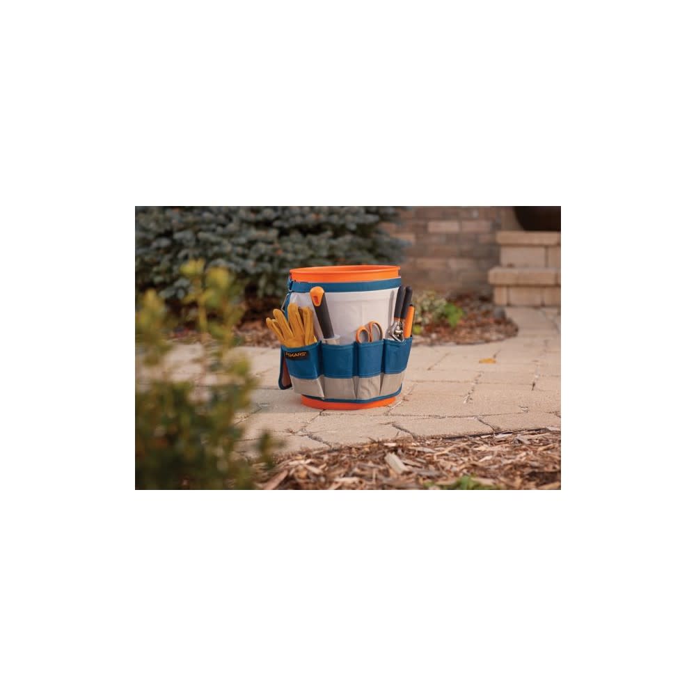 Fiskars Blue Tool Organizer Garden Bucket Caddy ;