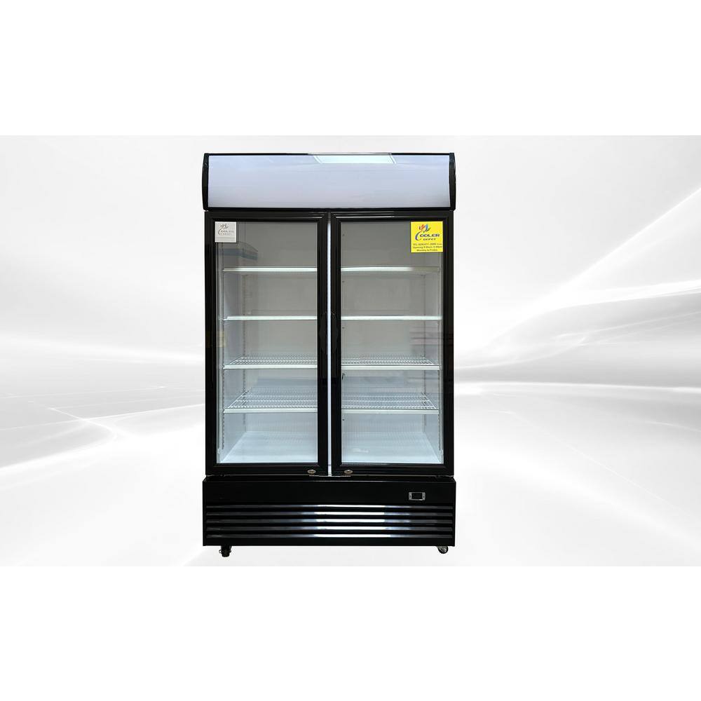 Cooler Depot LG 48 in. W 35.3 cu. ft. Swing Glass Door Reach-In Merchandiser in White LG1000L