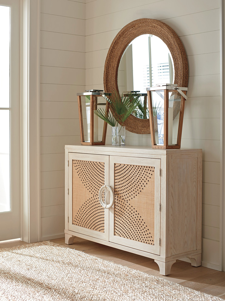 Lido Isle Nailhead Hall Chest   Beach Style   Accent Chests And Cabinets   by HedgeApple  Houzz