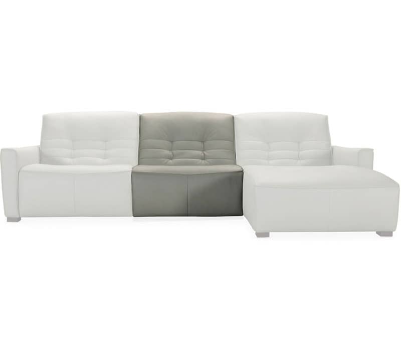 Hooker Furniture Living Room Grey Reaux 6-Piece Power Recline Sectional With 3 Power Recliners