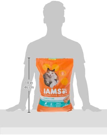 Iams Proactive Health Adult Dry Cat Food， Hairball Care Formula 16LB