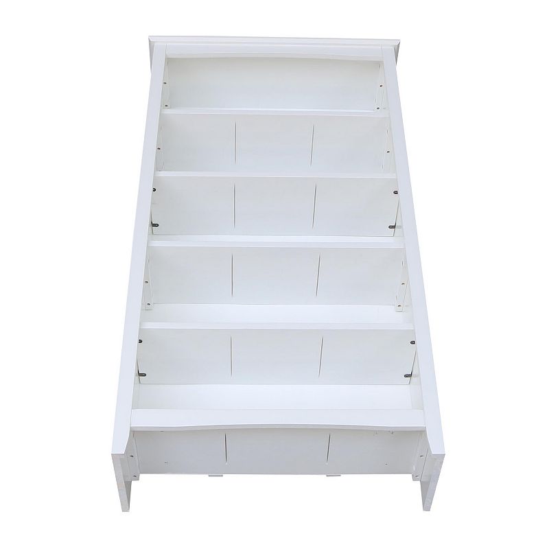 International Concepts Shaker White 5-Shelf Bookcase