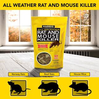 Harris 4 lbs.64 Bars All Weather Rat and Mouse Killer HRB-64