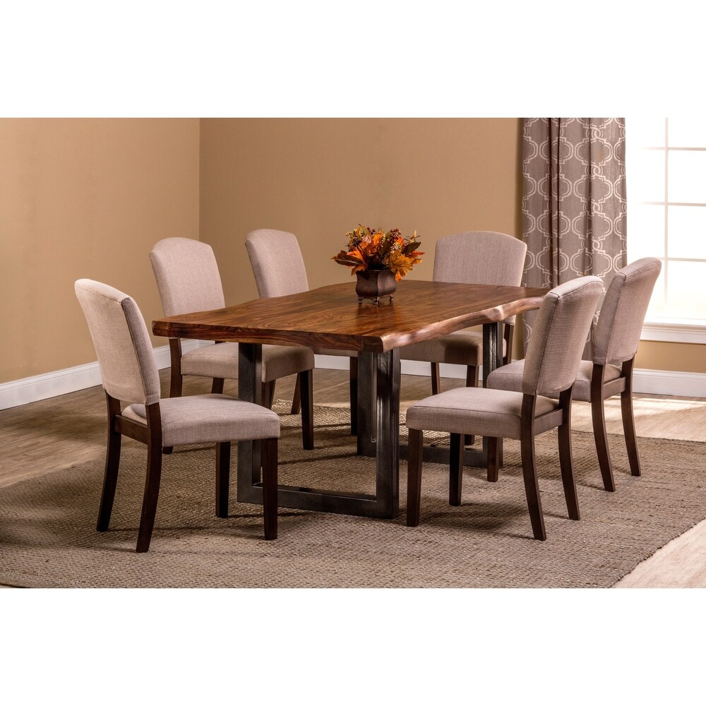 Hillsdale Furniture Emerson Sheesham Wood 7 piece Dining Set