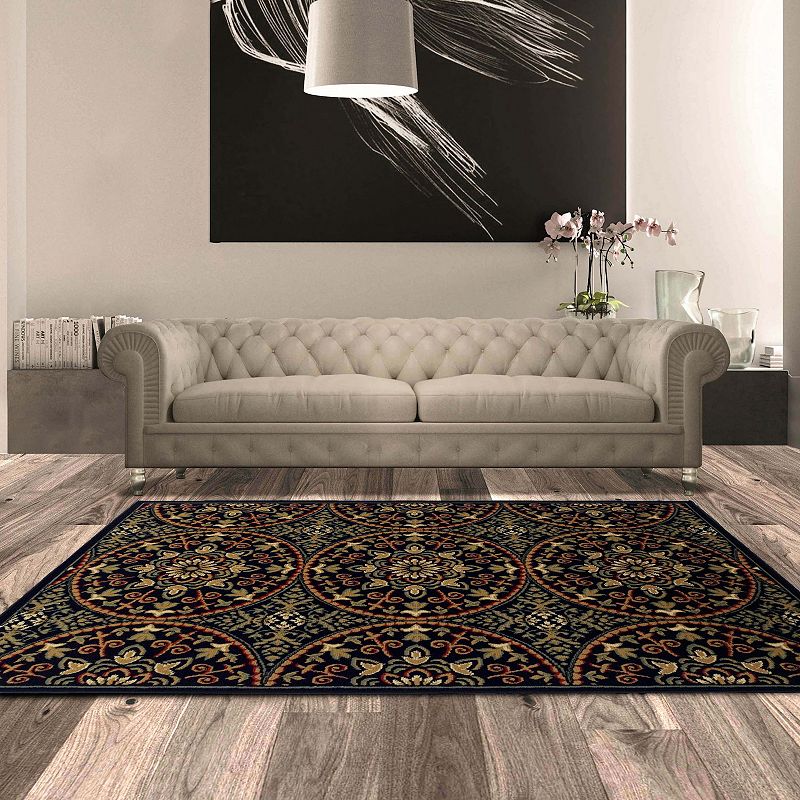 Superior Fancy Medallion Traditional Indoor Area Rug