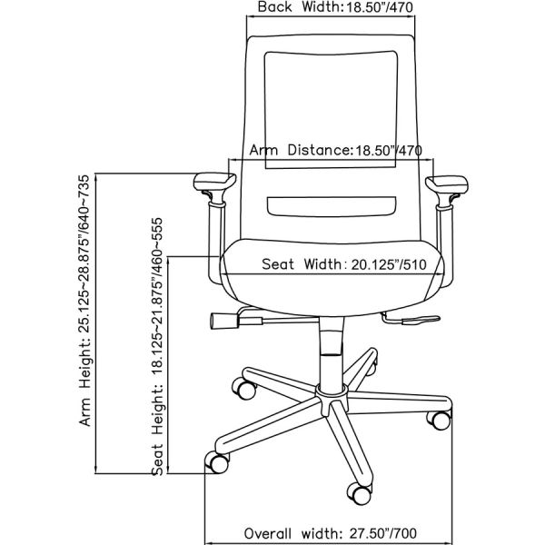 Lorell High-back Mesh Executive Chair