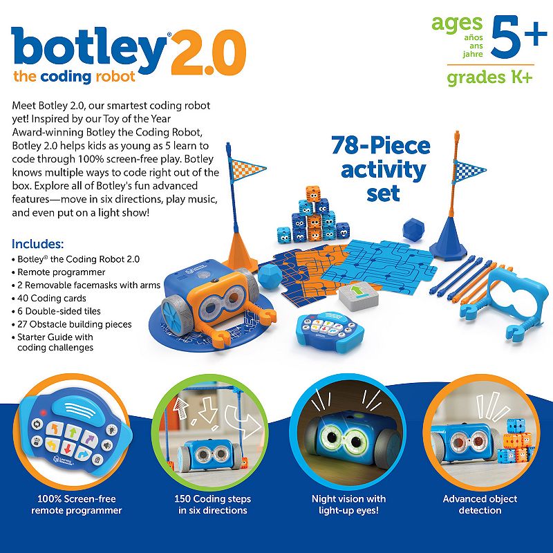 Learning Resources Botley 2.0 the Coding Robot Activity Set