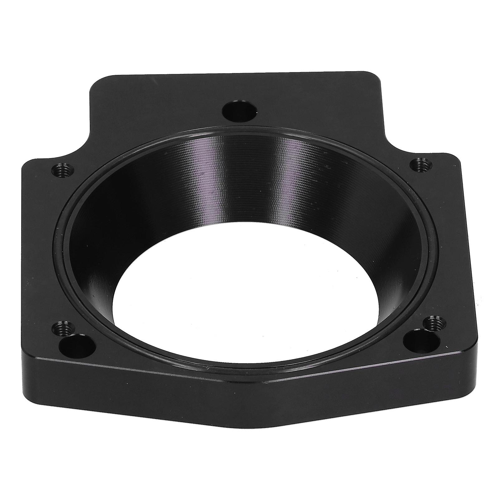 4in Intake Manifold Throttle Body Adapter Aluminum Alloy Spacer Fit For Gm Ls1 Ls2 Ls6 Lsx Ls4black