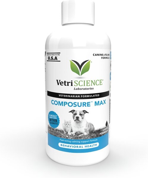 VetriScience Composure Liquid Calming Supplement for Cats and Dogs