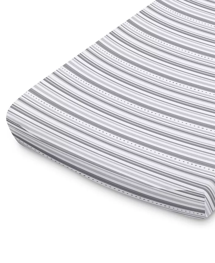 The Peanutshell Elephants and Stripe Changing Pad Covers  Pack of 2