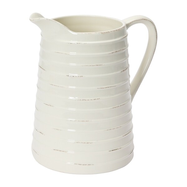 White Ceramic Pitcher