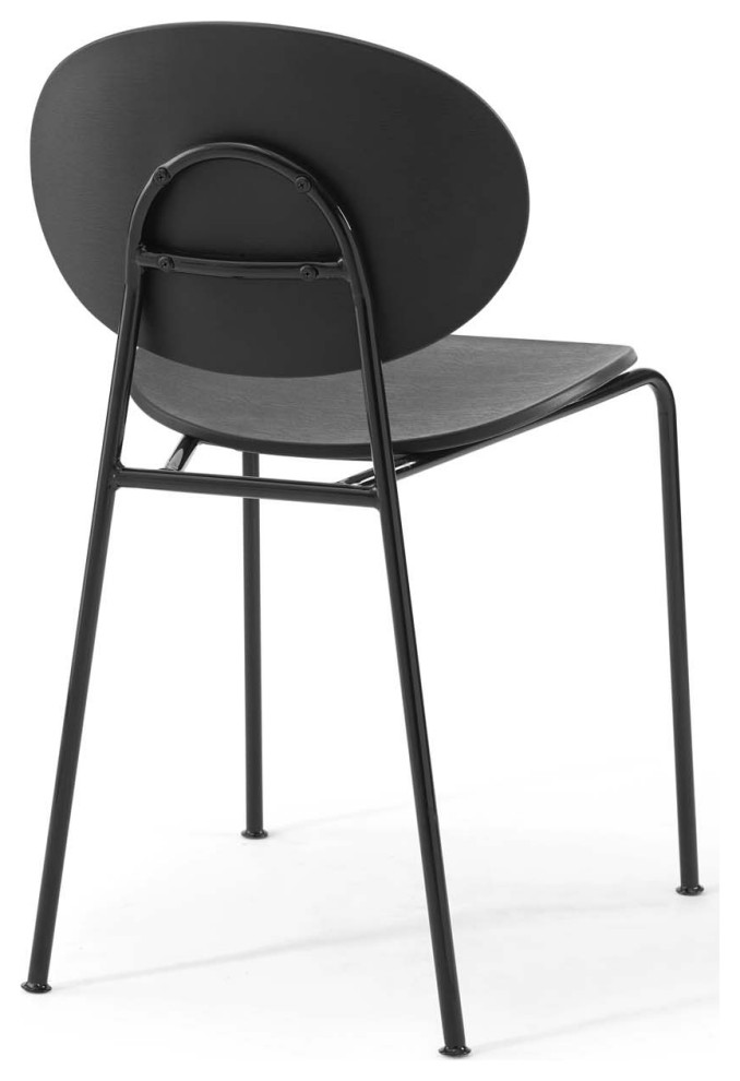 Palette Dining Side Chair Set of 2 EEI 3902 BLK   Midcentury   Dining Chairs   by Kolibri Decor  Houzz