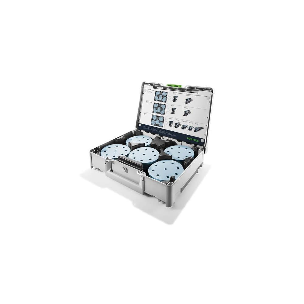 Festool SYS3 STF D125 GR Systainer with Abrasive Set