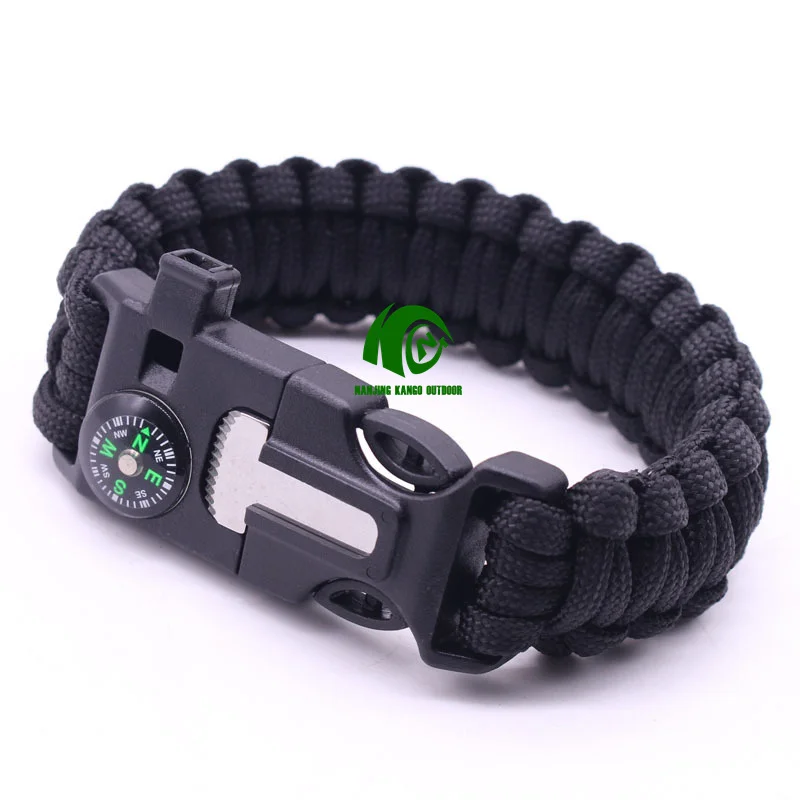 Adjustable Outdoor Camping Hiking Survival Bracelet Promotion Gifts Wholesale Survival Parachute kit