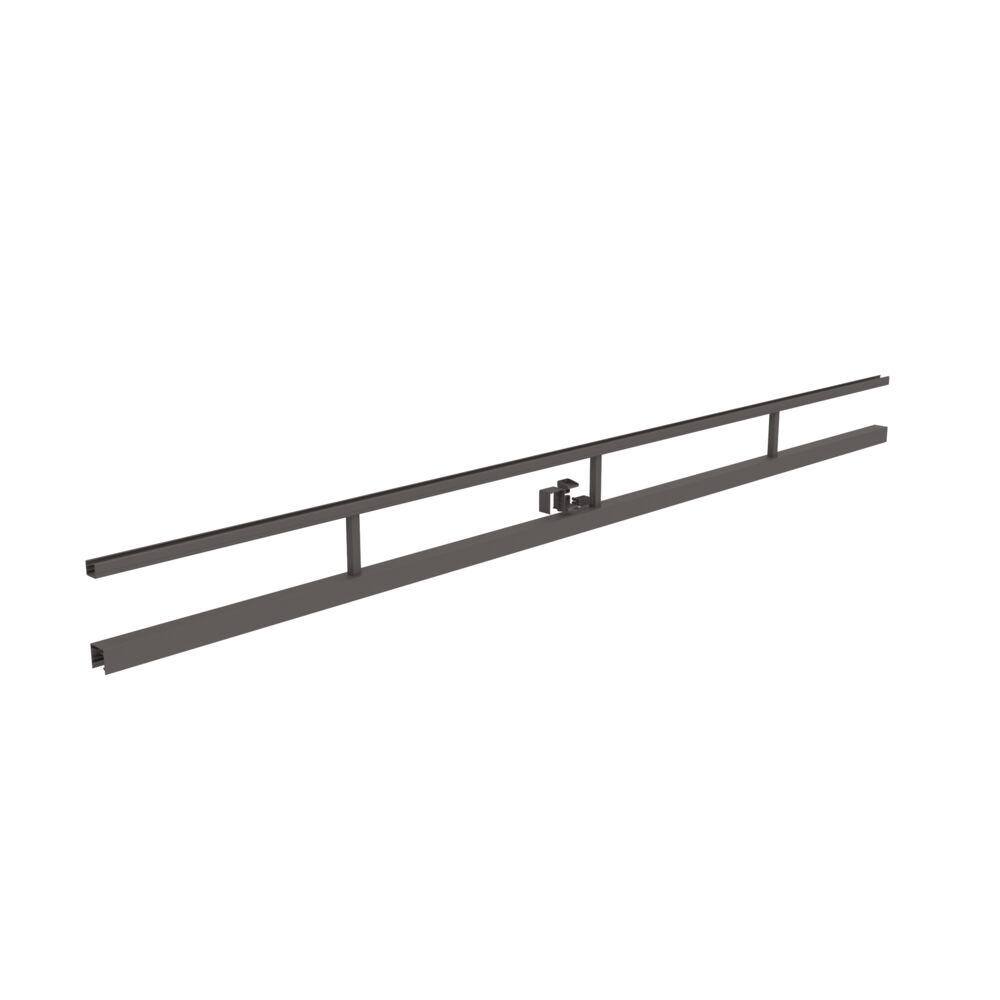 Barrette Outdoor Living VersaRail Aluminum 8 ft. Matte Bronze Triple Rail Topper 73050443