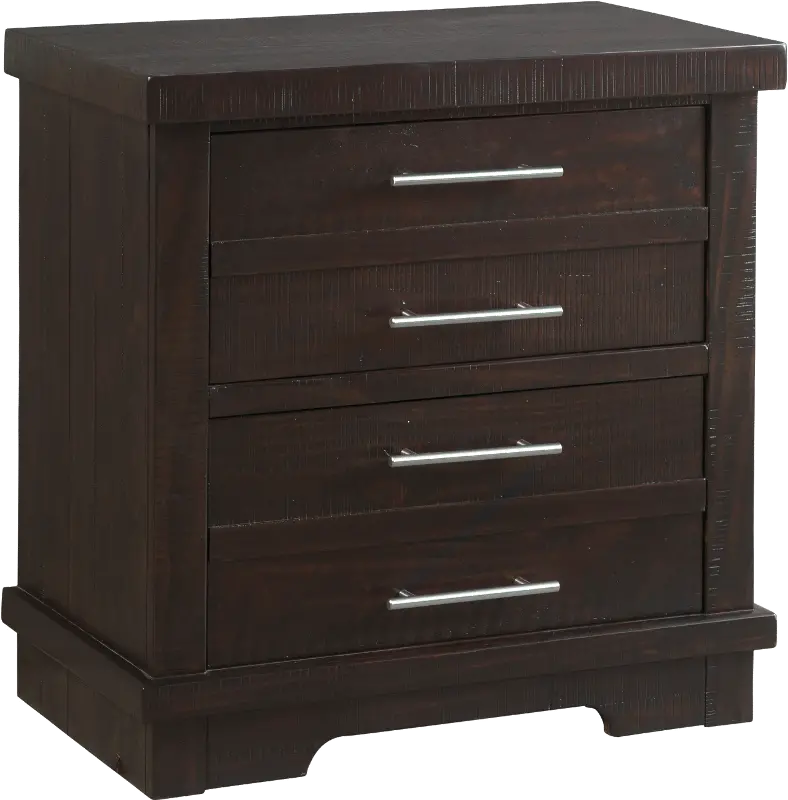 Waterfront Espresso Brown Nightstand