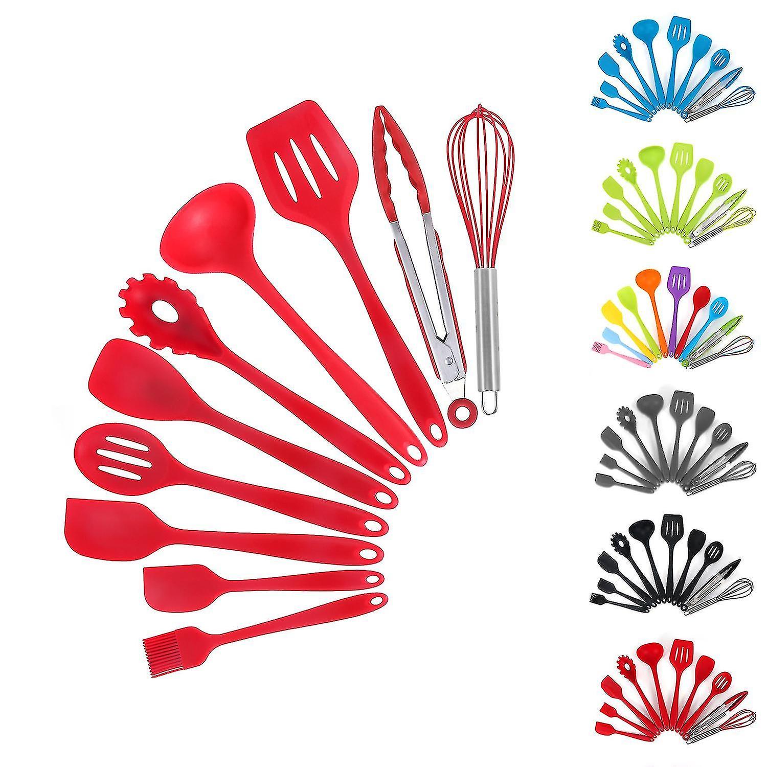 Silicone Spatulas For Cooking Cake Spatulas For Baking Non-stick Heat Resistant Spatulas For Kitchen