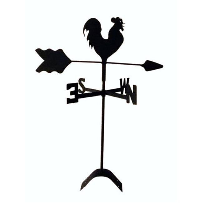 The Lazy Scroll  Rooster Chicken Roof Mount Weathervane