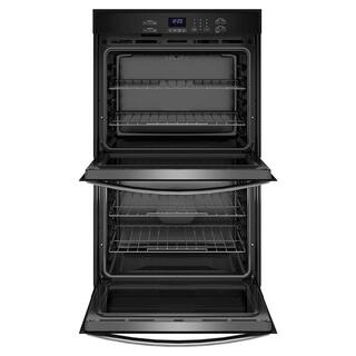 Whirlpool 30 in. Double Electric Wall Oven with Self-Cleaning in Stainless Steel WOED3030LS