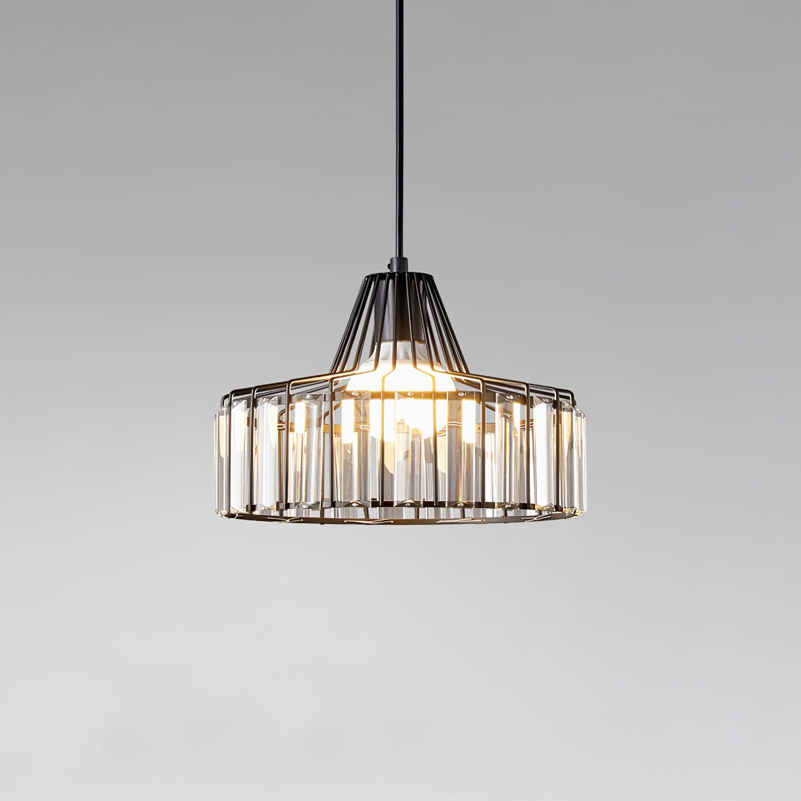 Crystal Drum Pendant Lamp