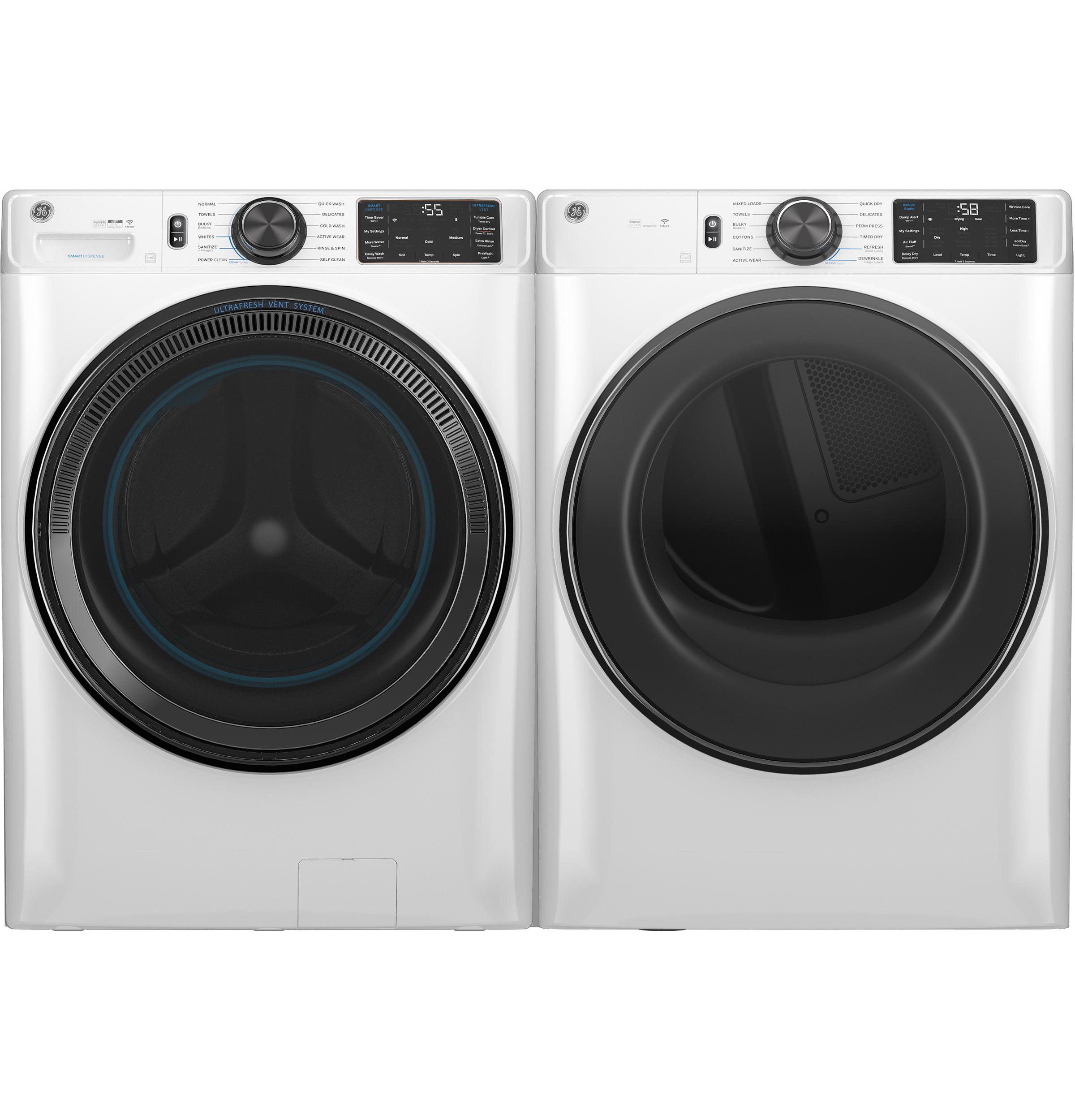 Ge Appliances GFD65ESSVWW Ge® 7.8 Cu. Ft. Capacity Smart Front Load Electric Dryer With Steam And Sanitize Cycle