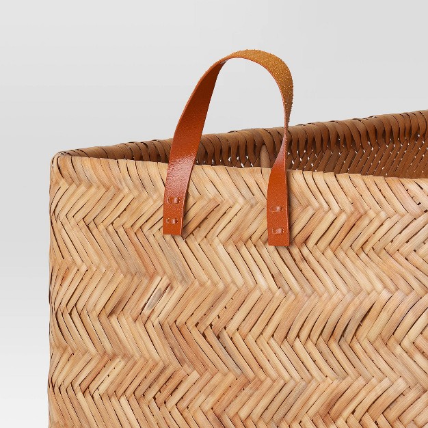 Large Herringbone Weave Basket