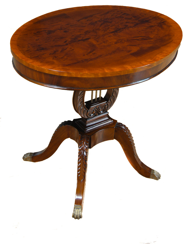 Lyre Lamp Table   Victorian   Side Tables And End Tables   by Niagara Furniture  Houzz