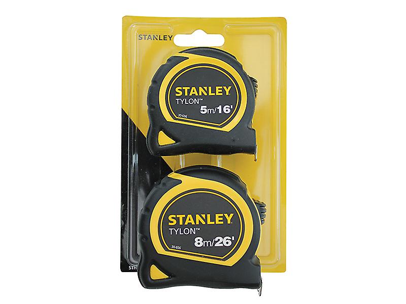 Stanley Tools Tylon Pocket Tapes 5m/16ft + 8m/26ft (Twin Pack) STA998985