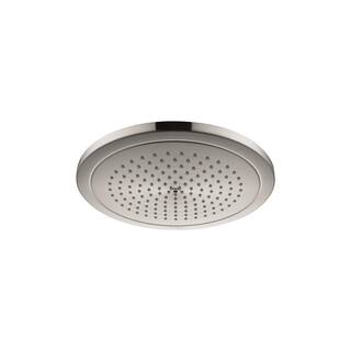 Hansgrohe Croma 1-Spray Patterns 2.5 GPM 11 in. Fixed Shower Head in Brushed Nickel 26879821