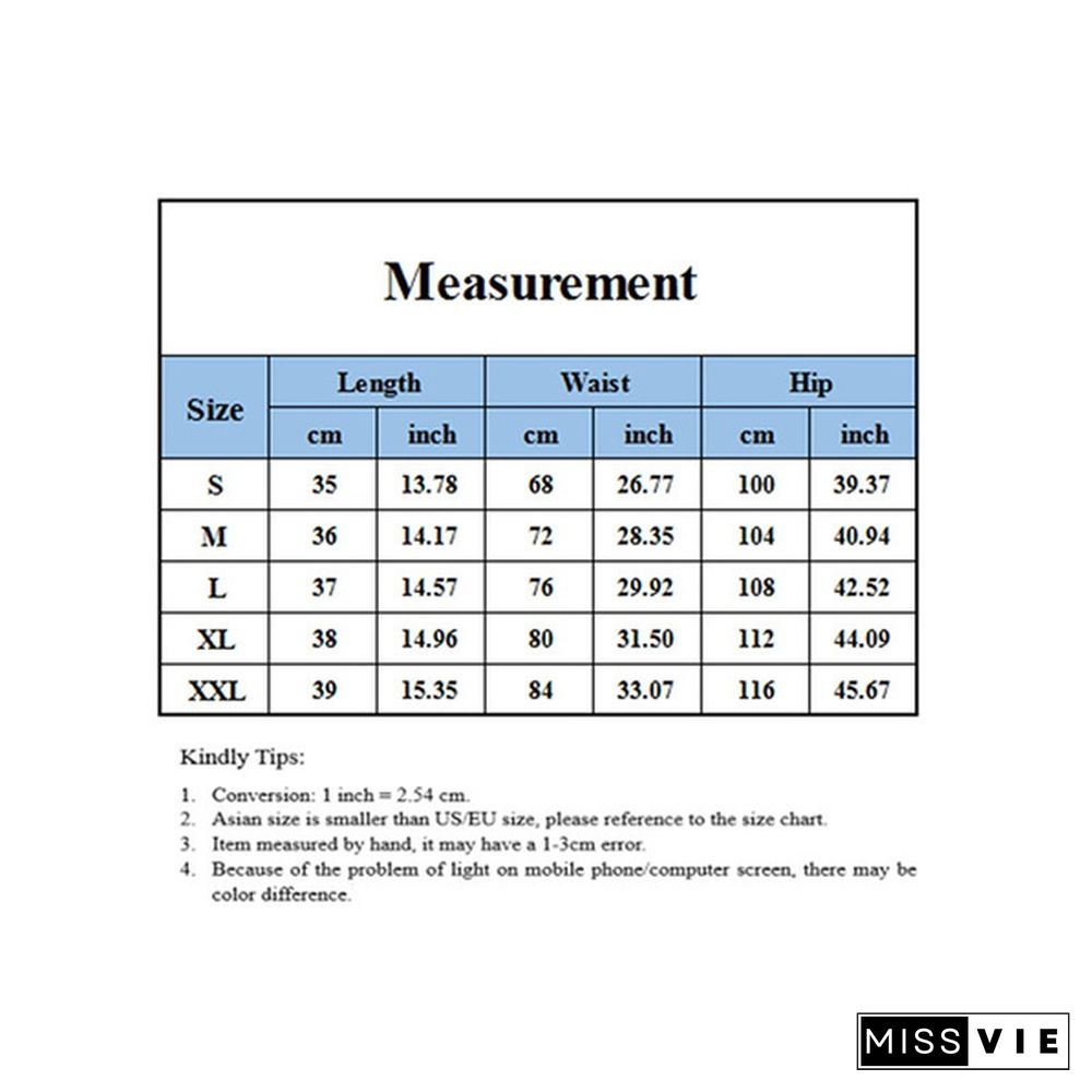 Summer Women's Fashion Causal Stretchy Denim Pants High Waist Beach Shorts Washed Jeans Pants