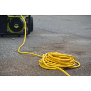 Yellow Jacket 50 ft. 103 SJTW Outdoor Heavy-Duty Extension Cord with T-Blade Power Light Plug 2991