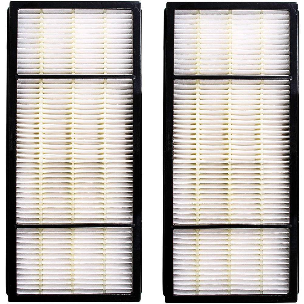 LifeSupplyUSA 10 in. x 4.75 in. x 1.38 in. Replacement HEPA Filter Fits N Honeywell Air Purifier Models (4-Pack) 2ER183