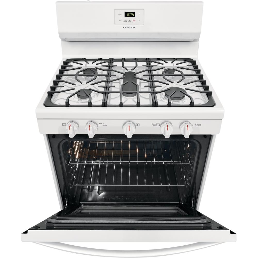 Frigidaire 30-inch Freestanding Gas Range with Even Baking Technology FCRG3052AW