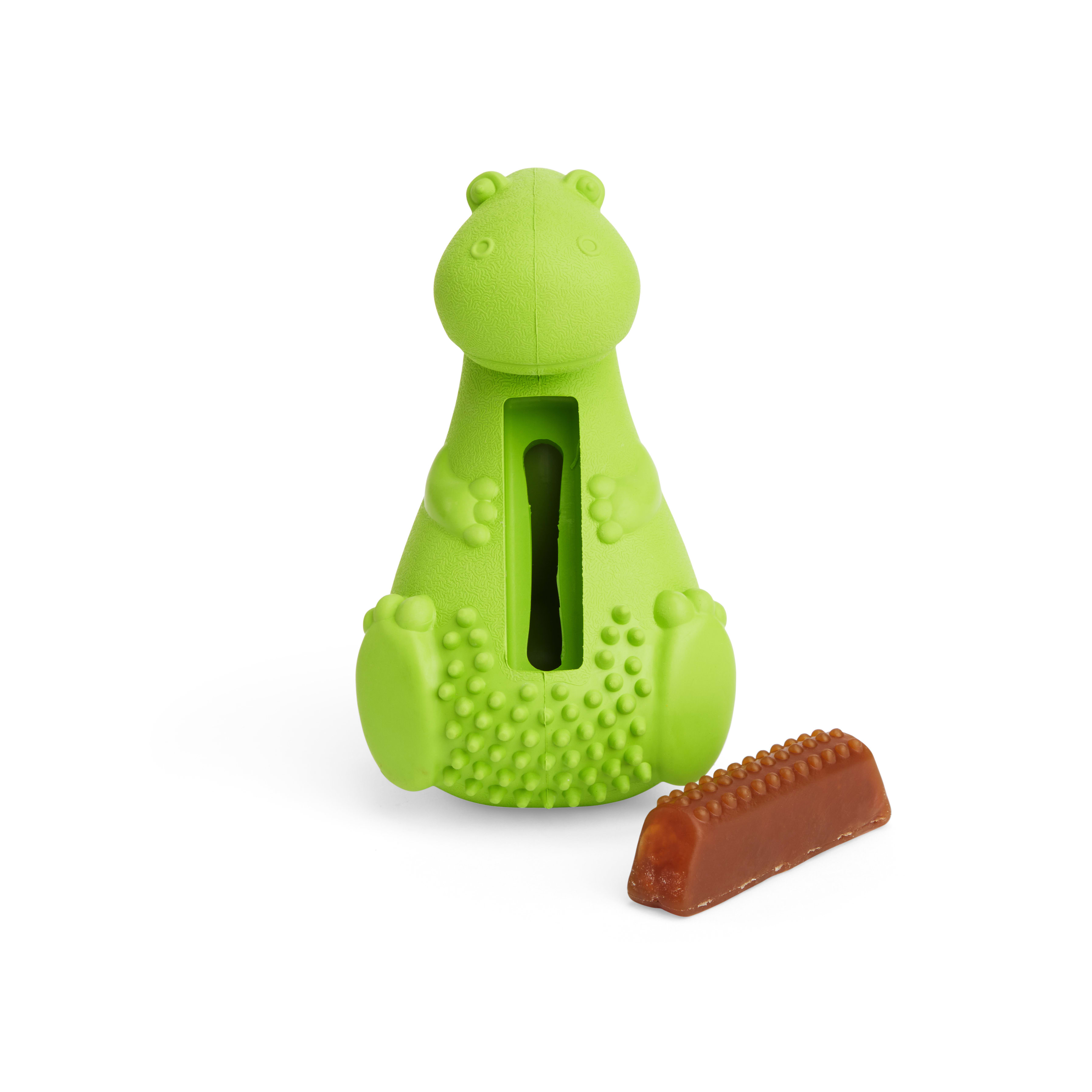 LEAPS  BOUNDS Wobble Dino Treat Dog Toy， Small