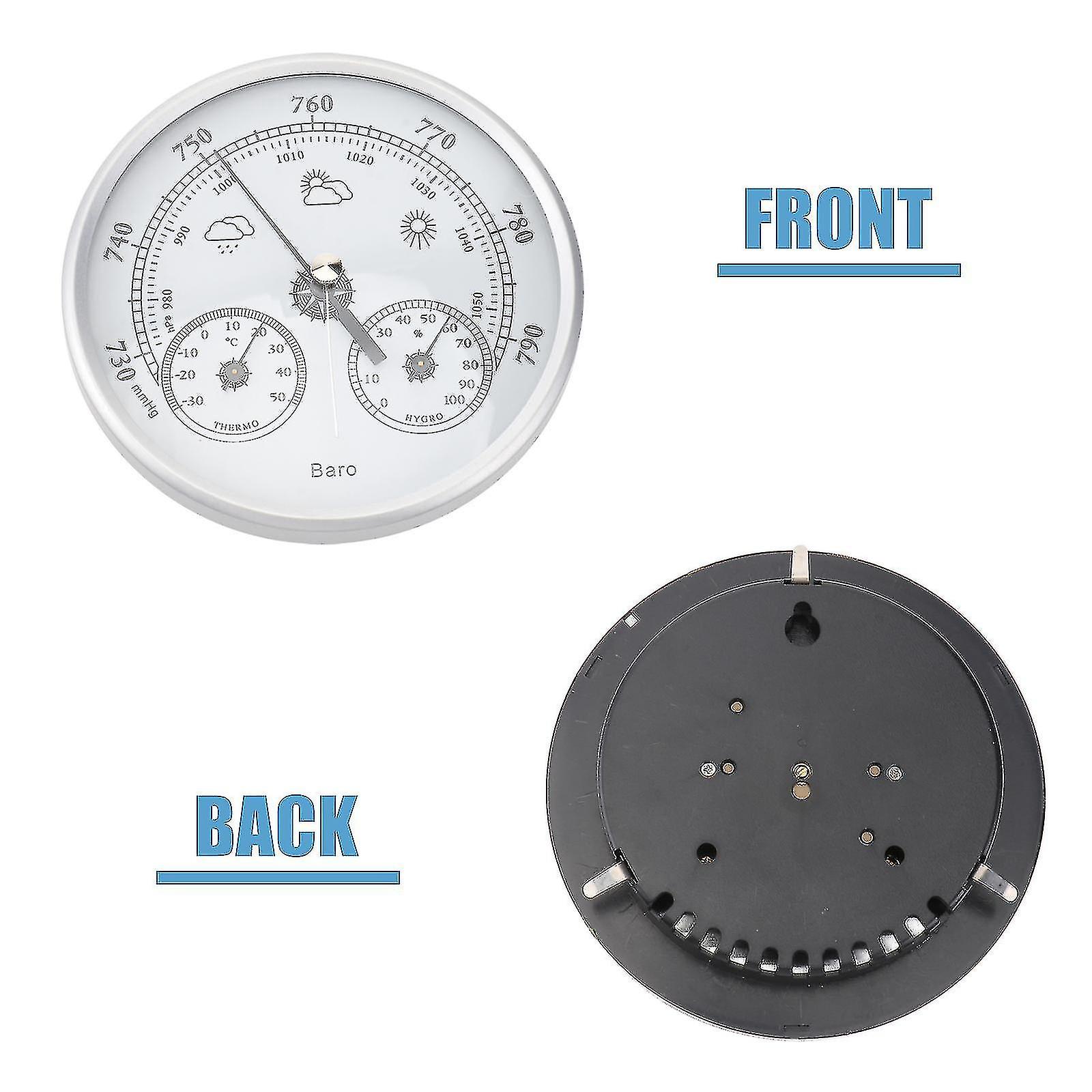 3 In 1 Dial Type Weather Station Barometer Thermometer Hygrometer Barometric Pressure Temperature Humidity