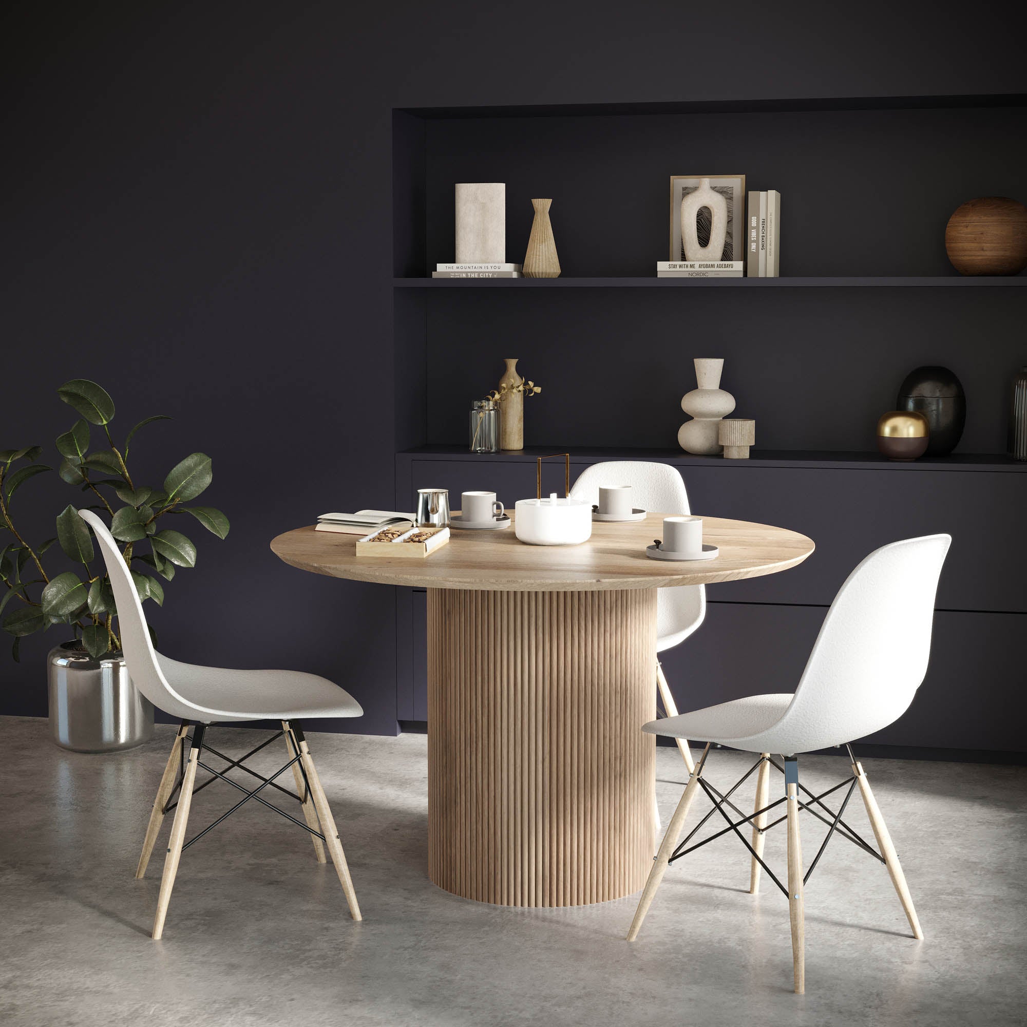 Cylinder Round Dining Table