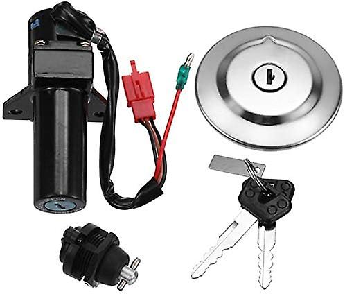 Ignition Switch Lock Set with Key for YBR125 2007-2014 Electric Cap