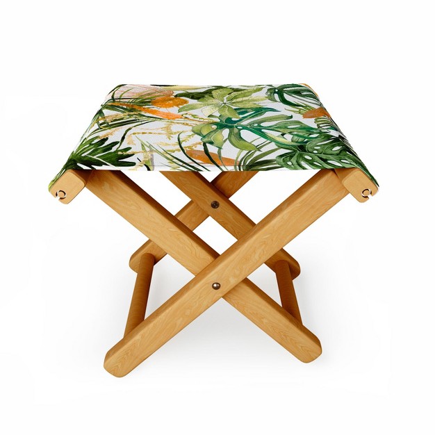 Marta Barragan Camarasa Nice Jungle Folding Stool Deny Designs