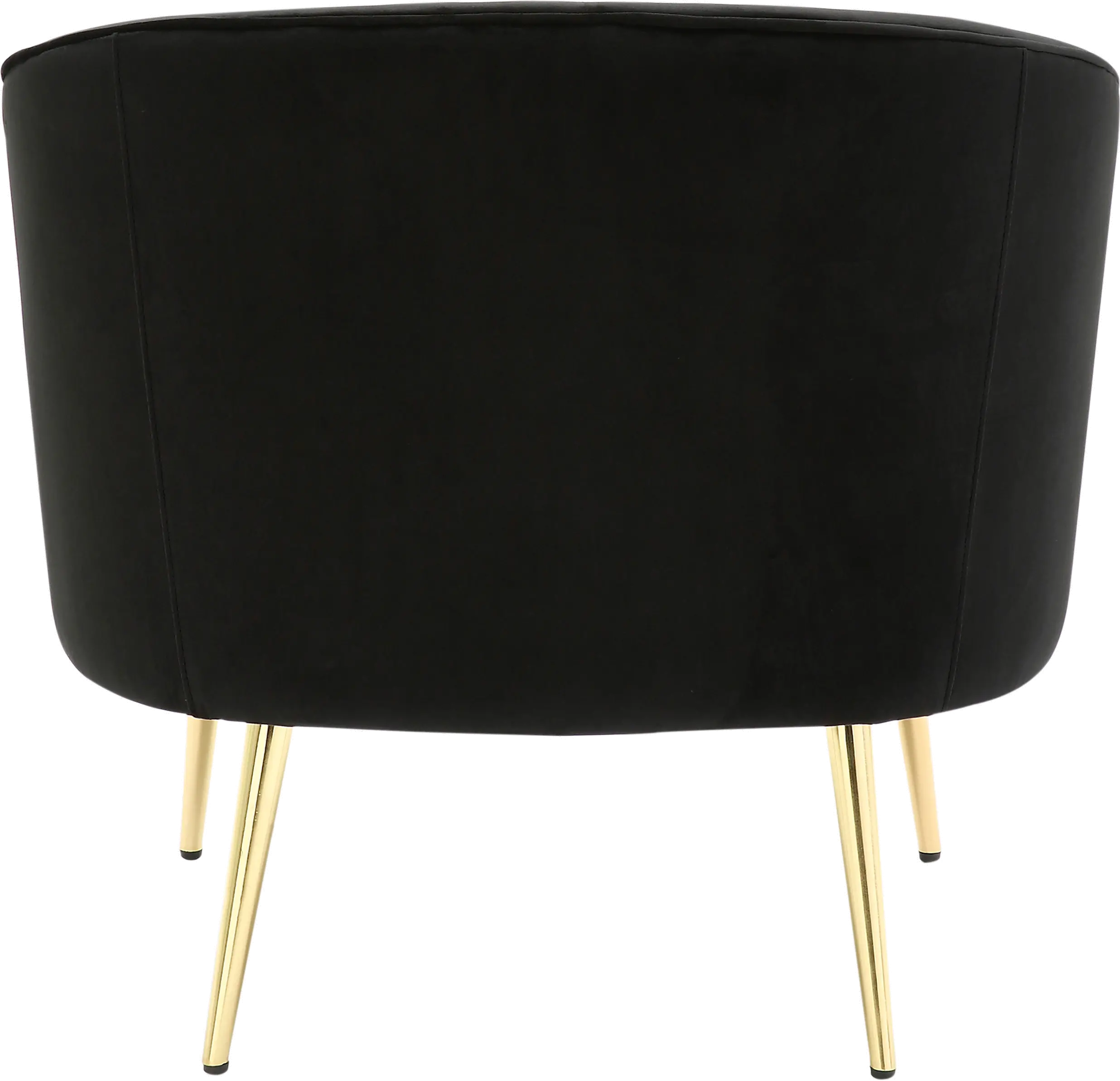 Tania Black Velvet Glam Accent Chair