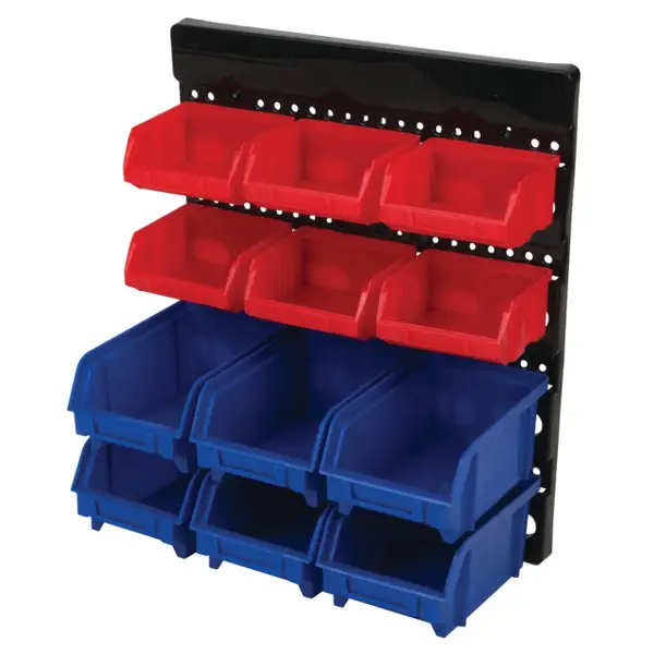 Performance Tool 12 Bin Wall Mount Bin System