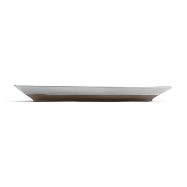 Demdaco White Gather x27 round Platter