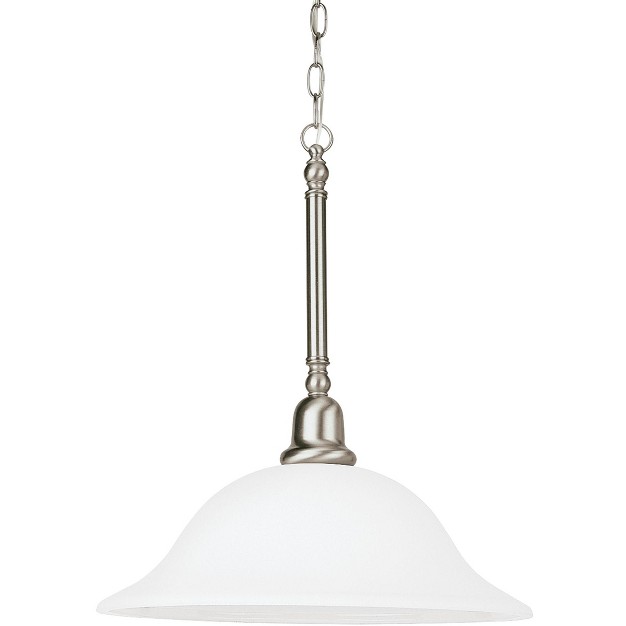 Sea Gull Lighting Sussex 1 Light Brushed Nickel Pendant