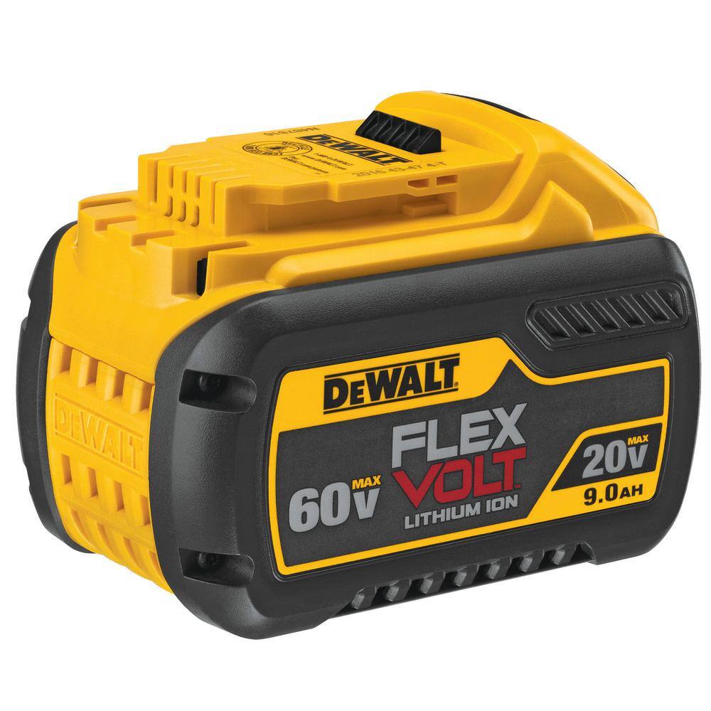 DW FLEXVOLT 60V MAX Cordless In-line 12 in. Stud and Joist Drill with E-Clutch and (2) FLEXVOLT 9.0Ah Batteries DCD470X1W609