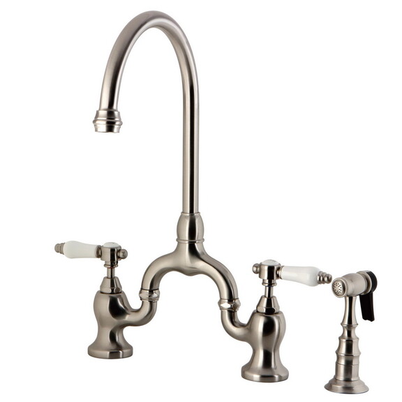 Kingston Brass KS7798BPLBS Bel Air Bridge Kitchen ...